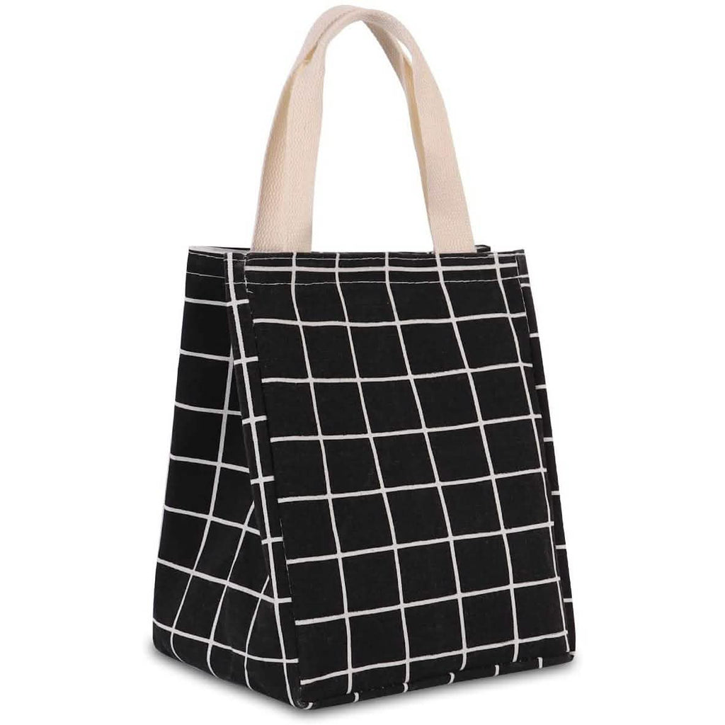 Reusable Lunch Bag Insulated Lunch Box Canvas Fabric with Aluminum Foil by DailySale