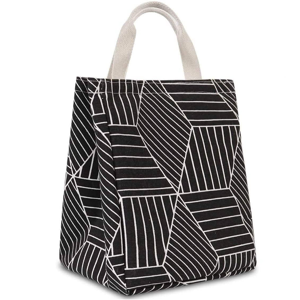 Reusable Lunch Bag Insulated Lunch Box Canvas Fabric with Aluminum Foil by DailySale