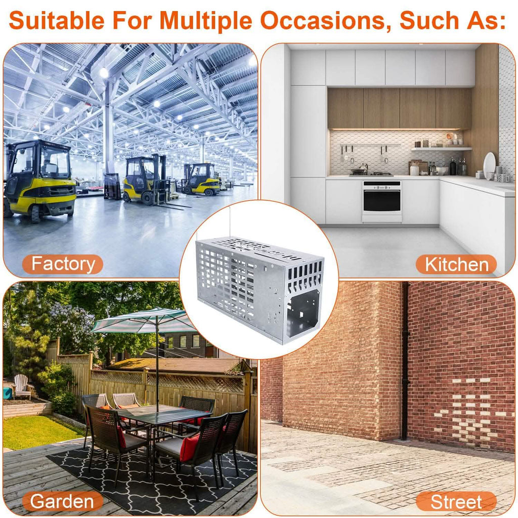 Reusable Metal Rat Cage Catch Release Continuous Capture by DailySale