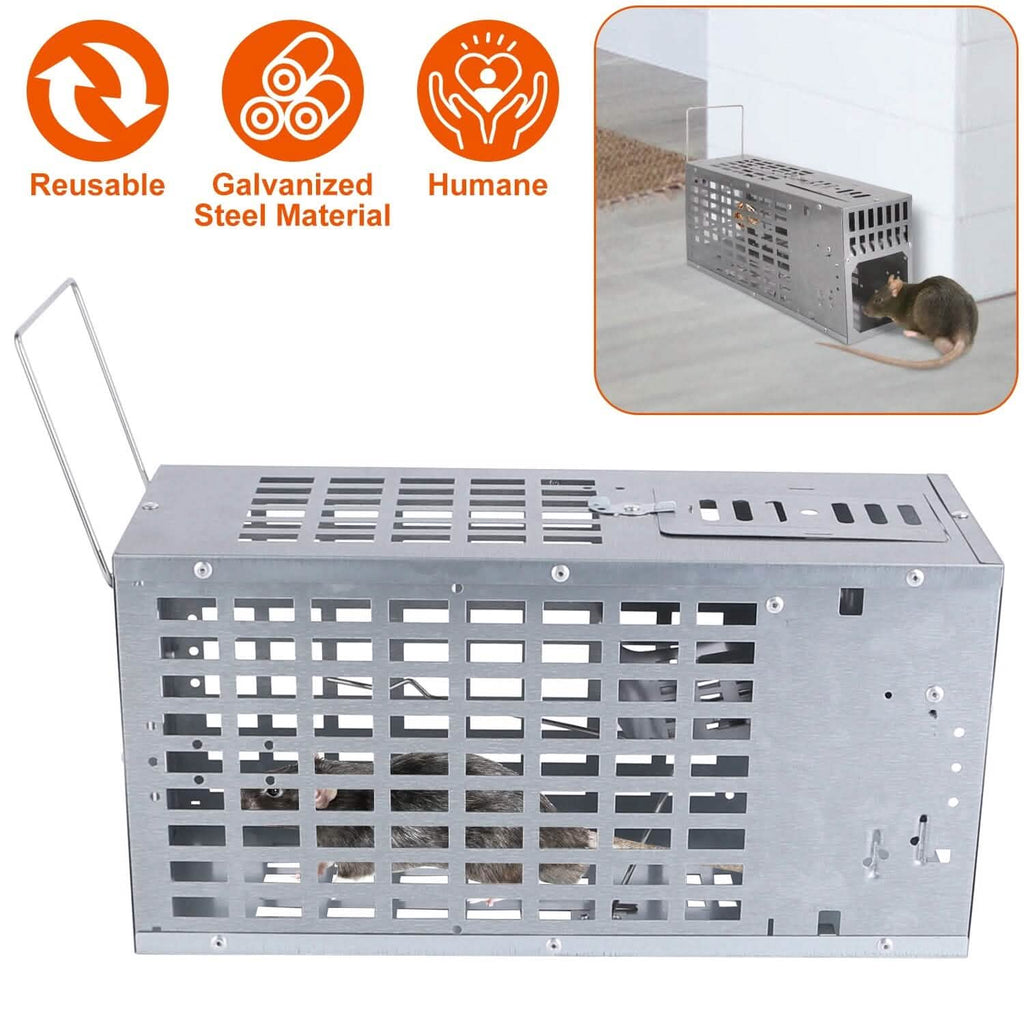Reusable Metal Rat Cage Catch Release Continuous Capture by DailySale