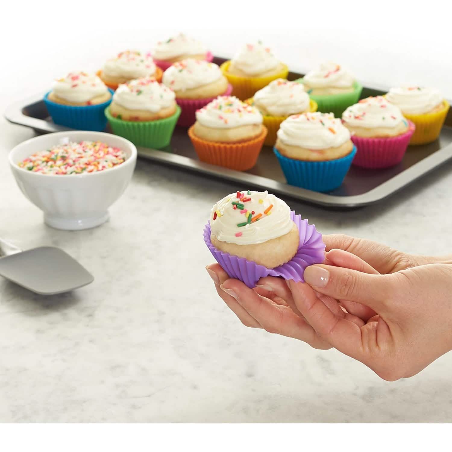 Reusable Silicone Baking Cups by DailySale