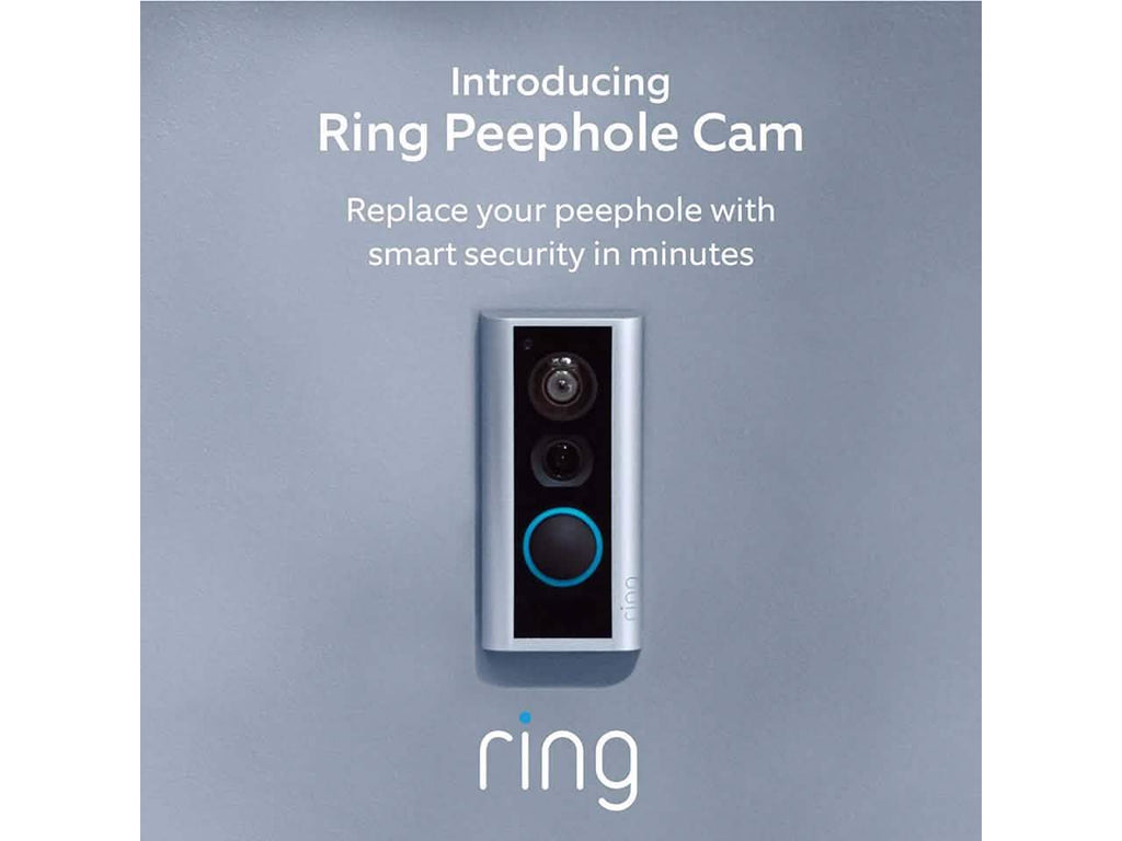 Ring Peephole Cam Video Doorbell Smart, Compact HD Video Wifi Doorbell by DailySale