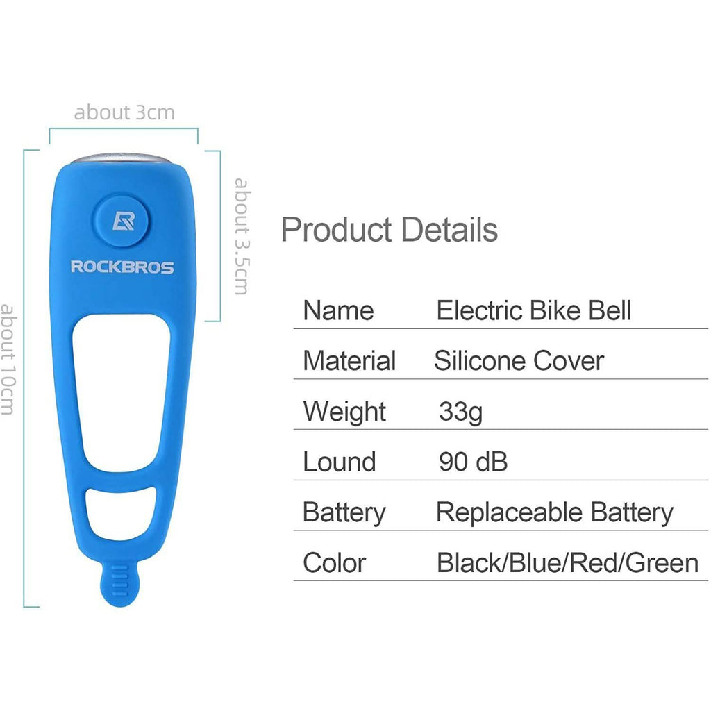 ROCKBROS Electra Bike Bell 90dB Electric Cycling Bells Horn by DailySale