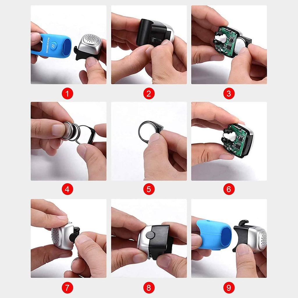 ROCKBROS Electra Bike Bell 90dB Electric Cycling Bells Horn by DailySale