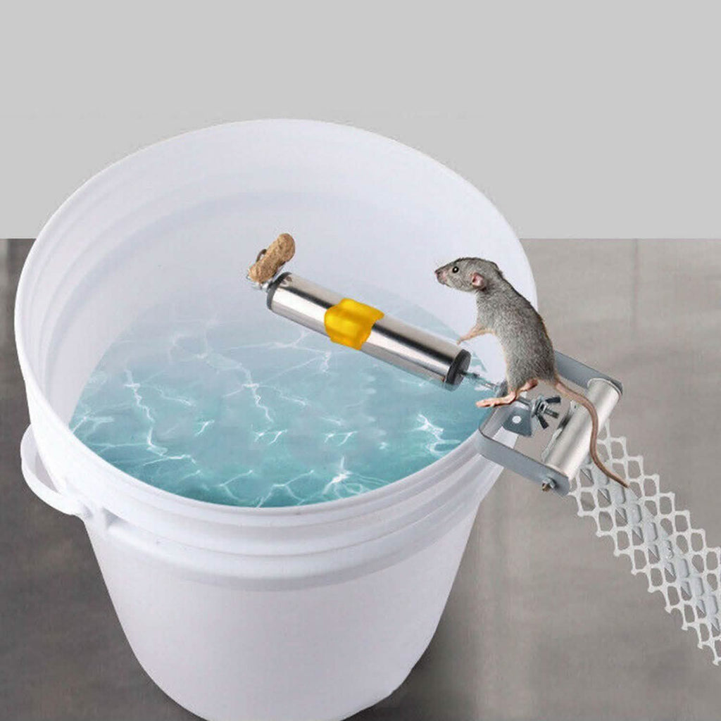 Roll Trap Log Rolling Mouse Catcher with 19.69" Mesh Ramp by DailySale