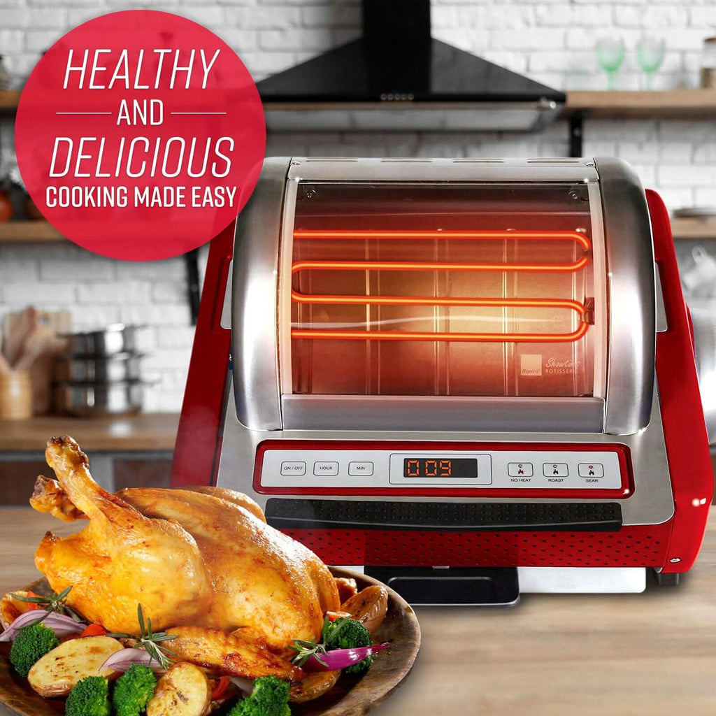 Ronco EZ-Store Rotisserie Oven, Large Capacity (15lbs) Countertop Oven by DailySale