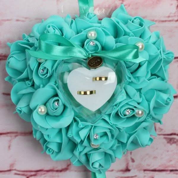 Rose Pillow Heart Cushion Ring Holder by DailySale