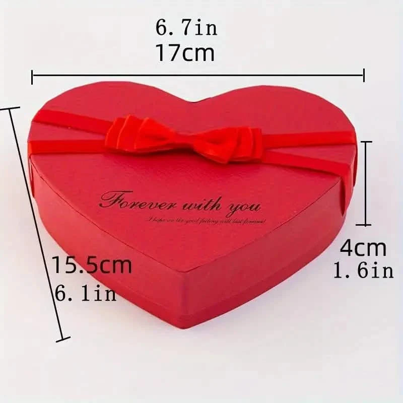 Rose-Shaped Soap Gift Box With Heart-Shaped Artificial Roses by DailySale