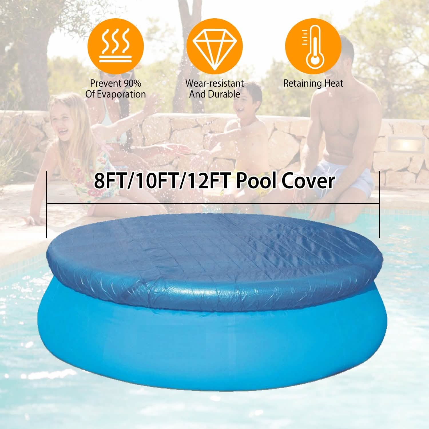 Round Swimming Pool Cover by DailySale