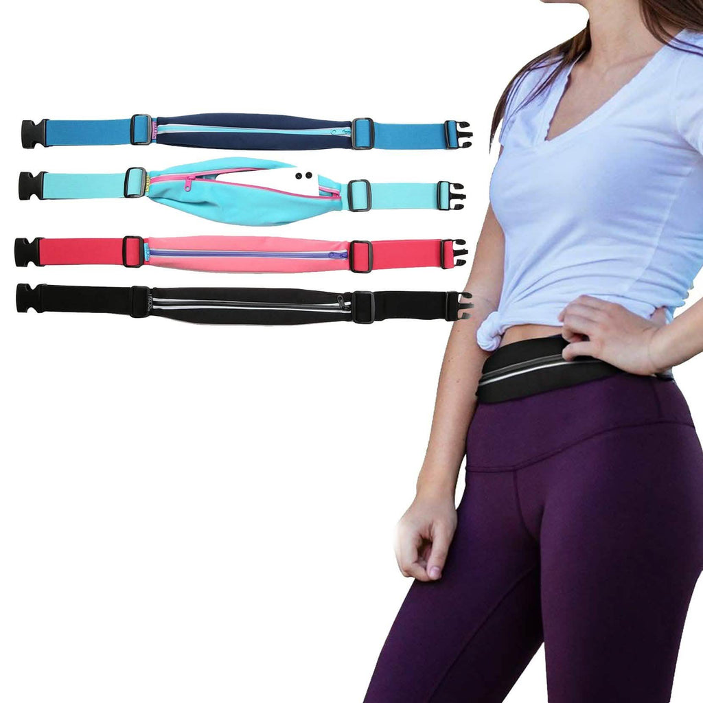 Running Belt Adjustable Waist Pack and Phone Holder with Reflective Zipper by DailySale