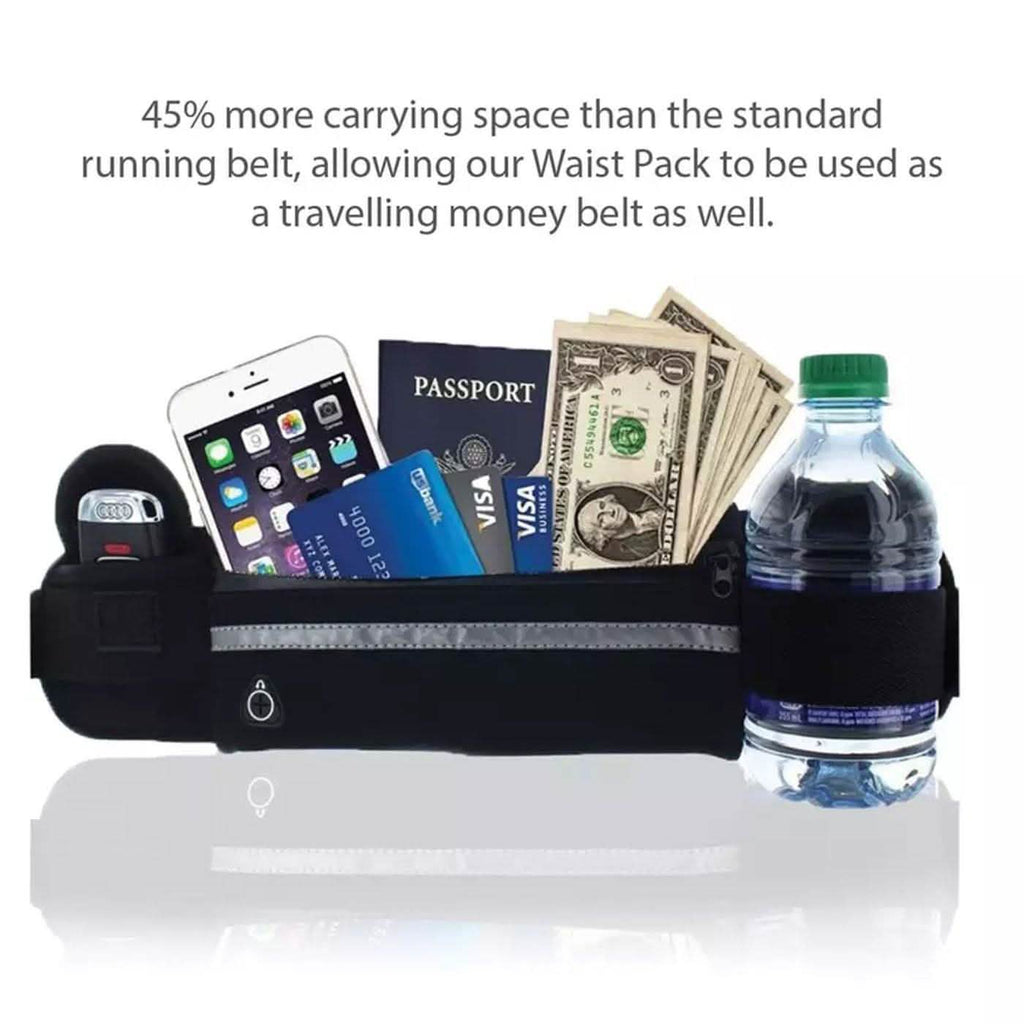 Running Bum Bag Fanny Pack Travel Waist Money Belt Zip Hiking Pouch Wallet by DailySale