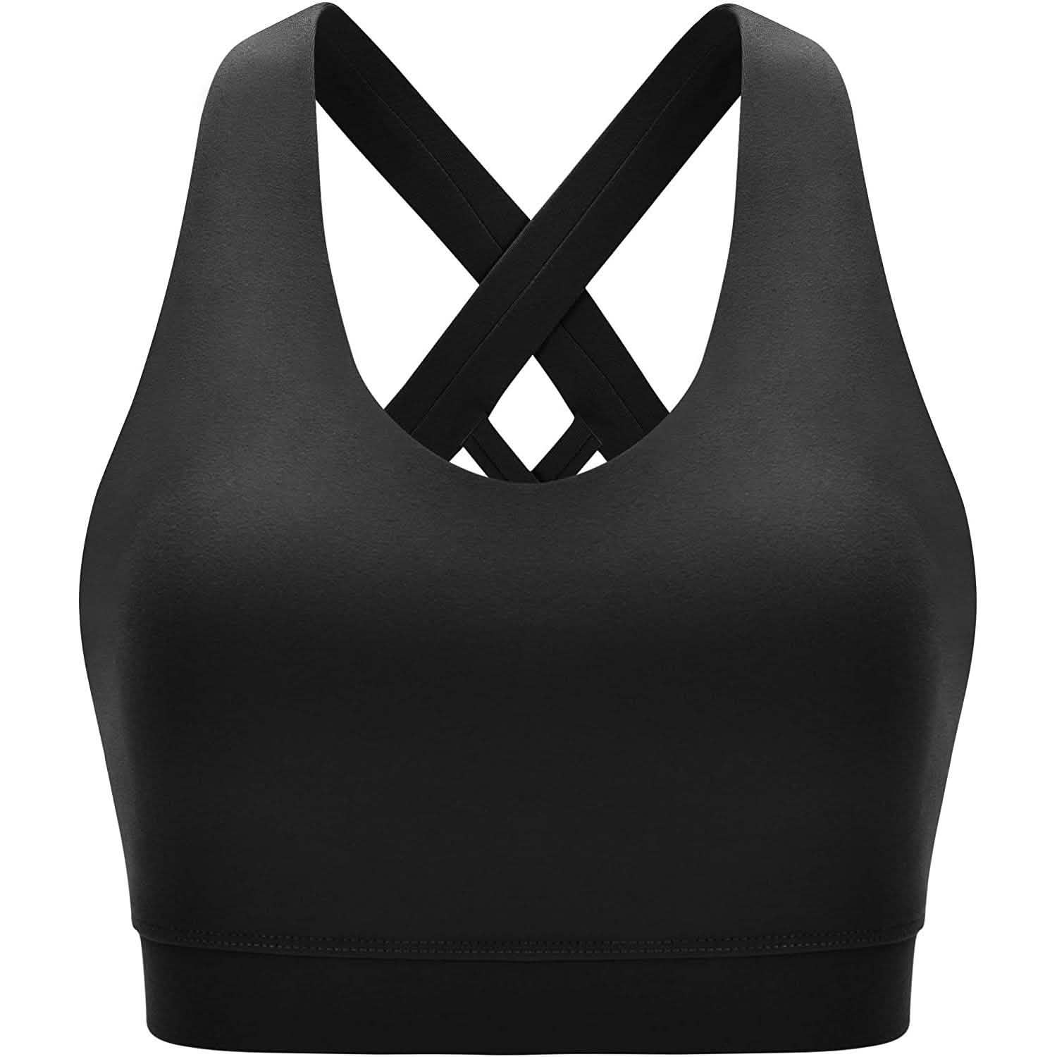 RUNNING GIRL Criss-Cross Back Padded Strappy Sports Bra by DailySale