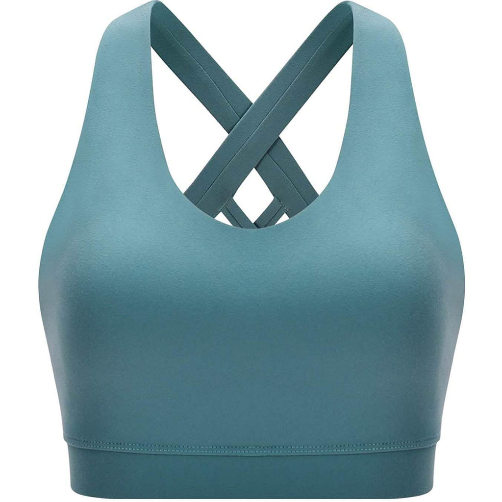 RUNNING GIRL Criss-Cross Back Padded Strappy Sports Bra by DailySale