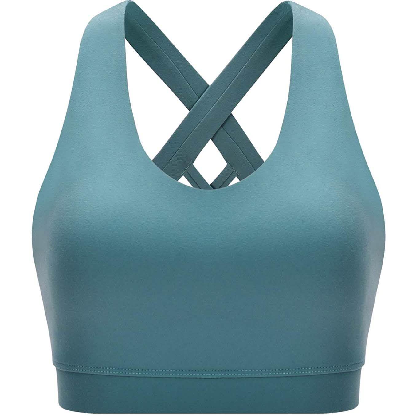 RUNNING GIRL Criss-Cross Back Padded Strappy Sports Bra by DailySale