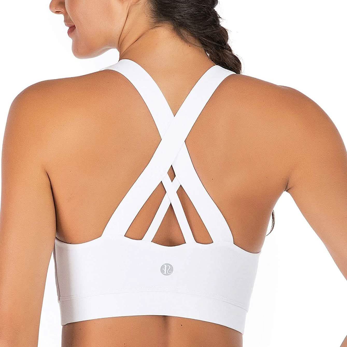 RUNNING GIRL Criss-Cross Back Padded Strappy Sports Bra by DailySale
