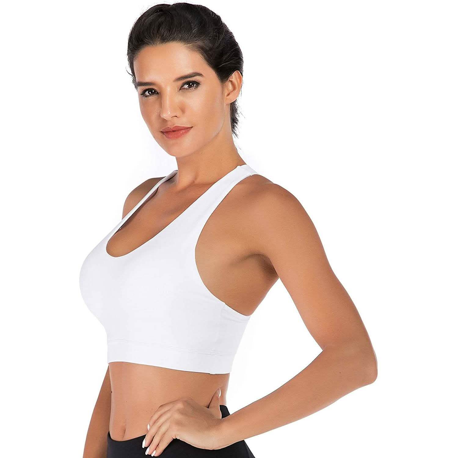 RUNNING GIRL Criss-Cross Back Padded Strappy Sports Bra by DailySale