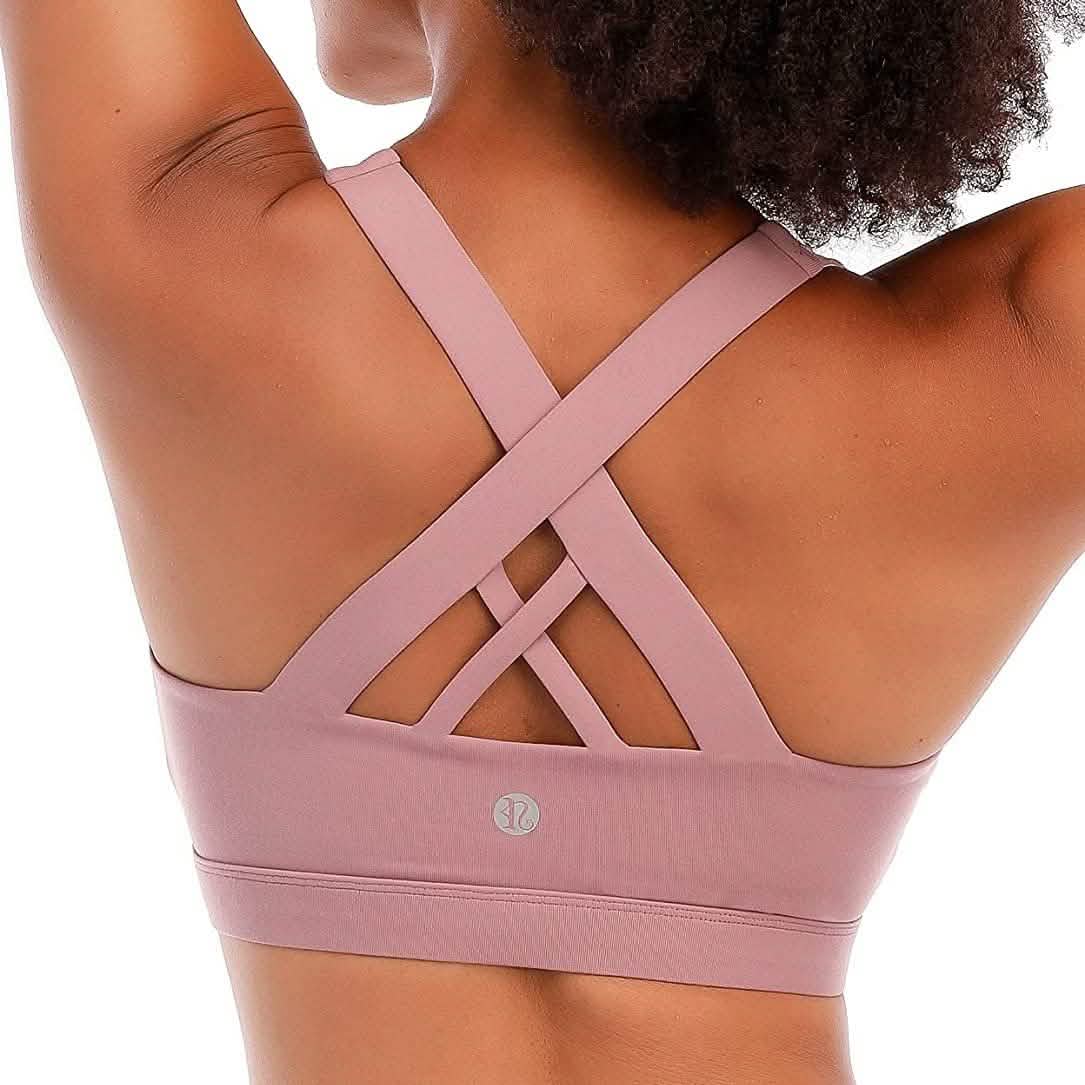 RUNNING GIRL Criss-Cross Back Padded Strappy Sports Bra by DailySale