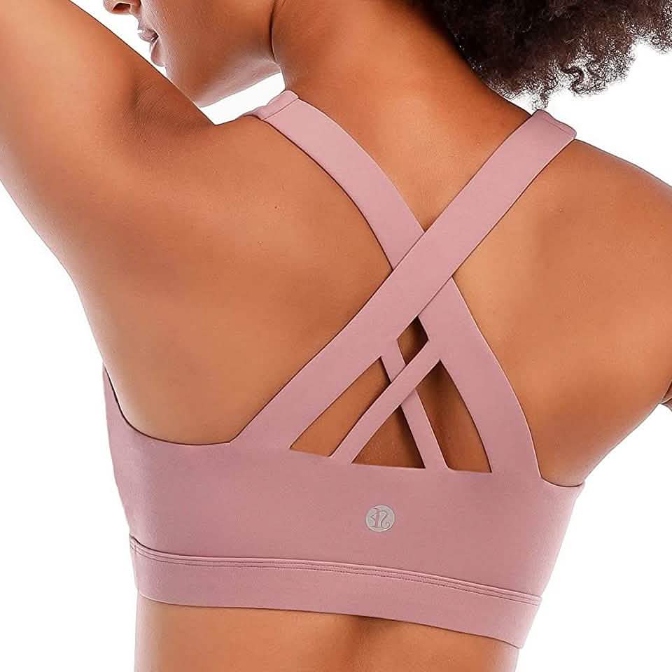 RUNNING GIRL Criss-Cross Back Padded Strappy Sports Bra by DailySale