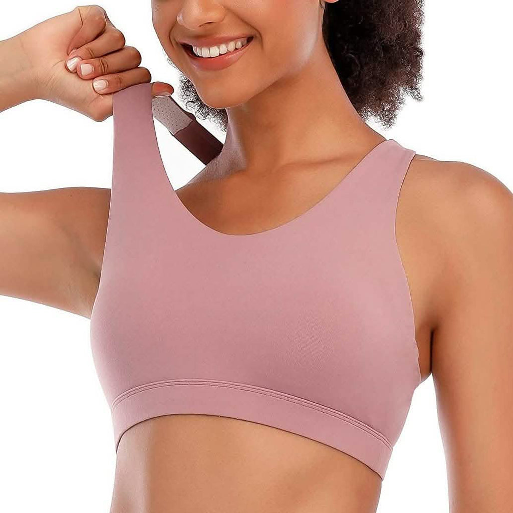 RUNNING GIRL Criss-Cross Back Padded Strappy Sports Bra by DailySale