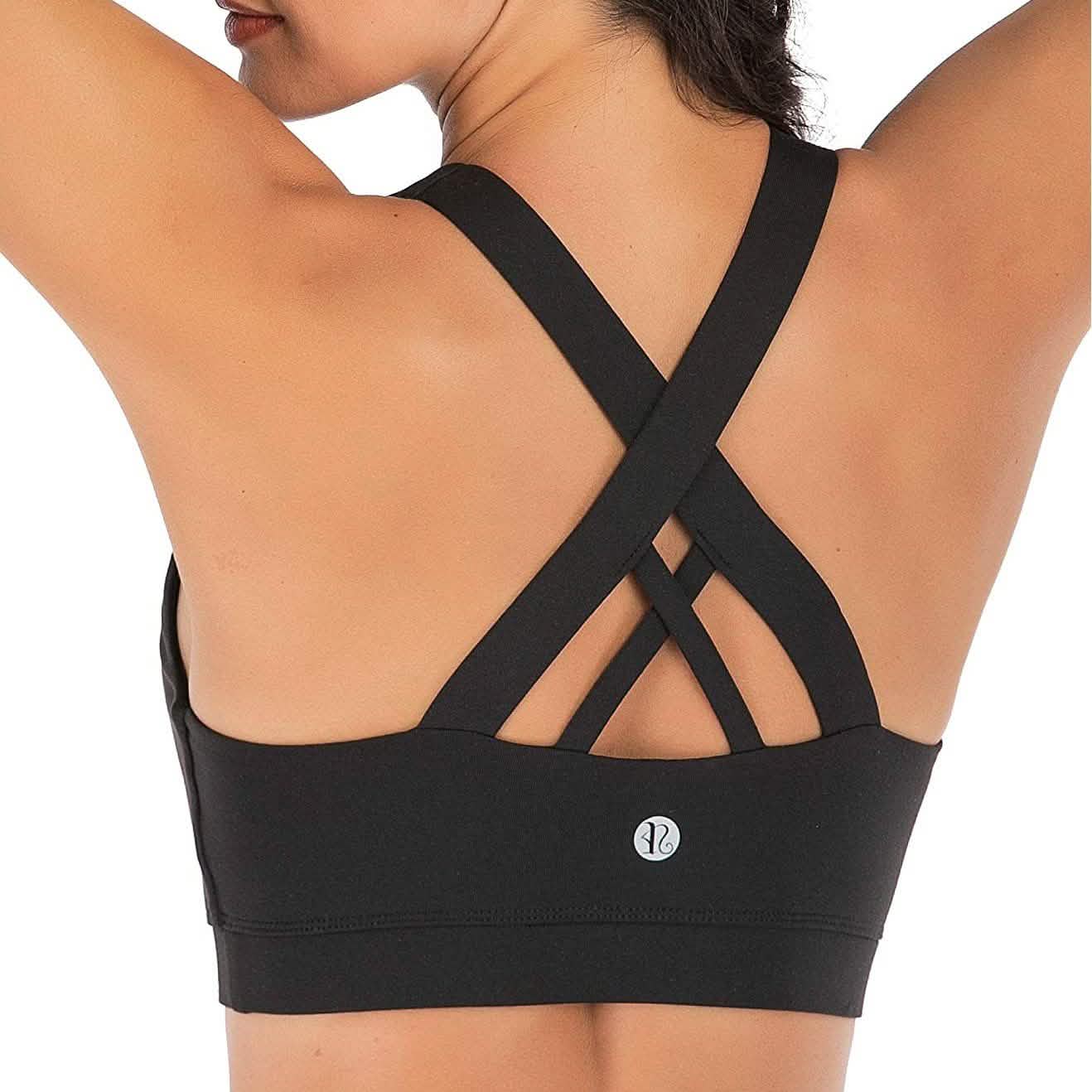 RUNNING GIRL Criss-Cross Back Padded Strappy Sports Bra by DailySale