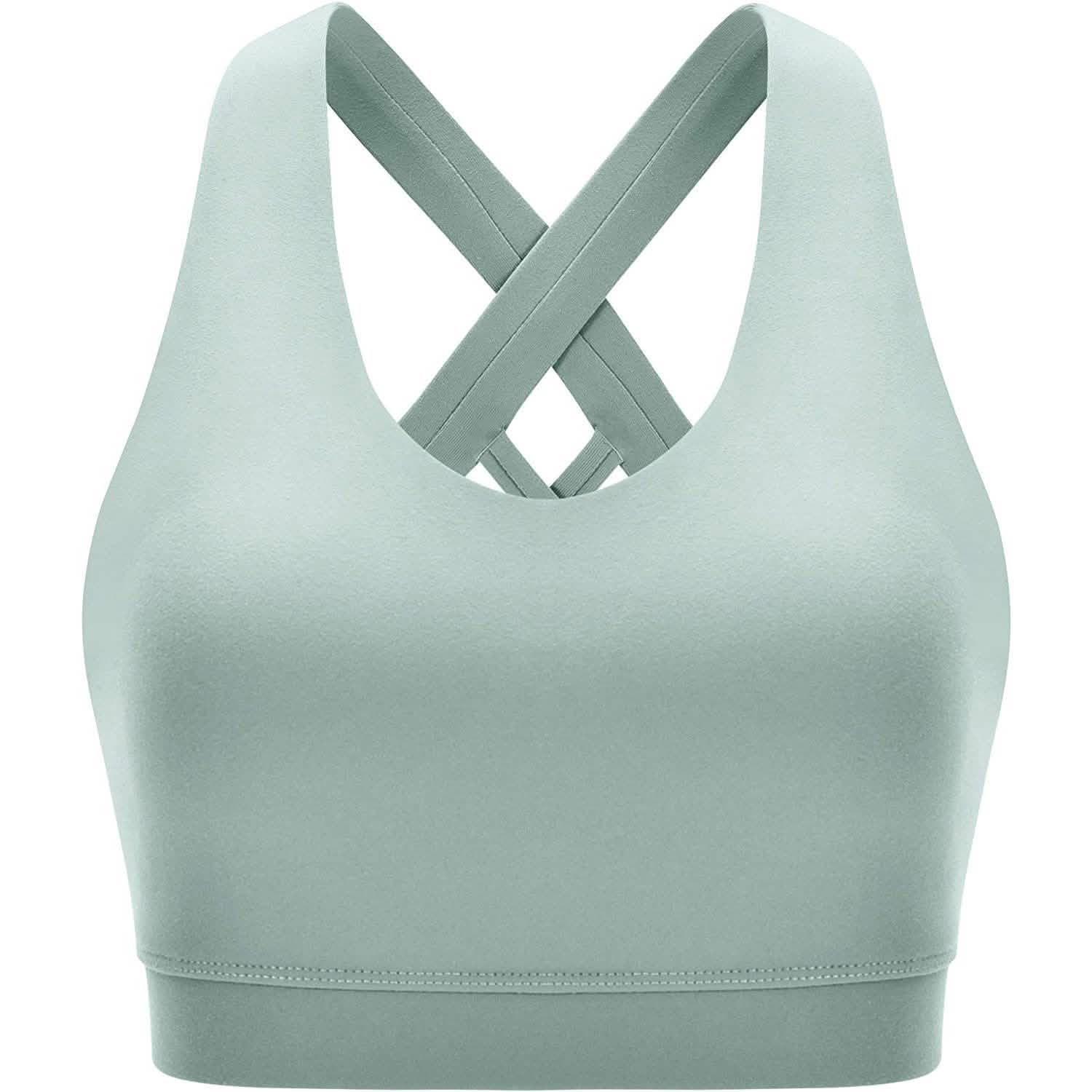 RUNNING GIRL Criss-Cross Back Padded Strappy Sports Bra by DailySale