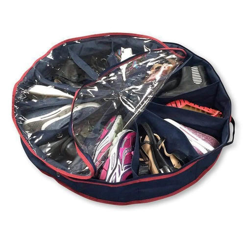 12-Compartment Round Shoe Organizer by DailySale