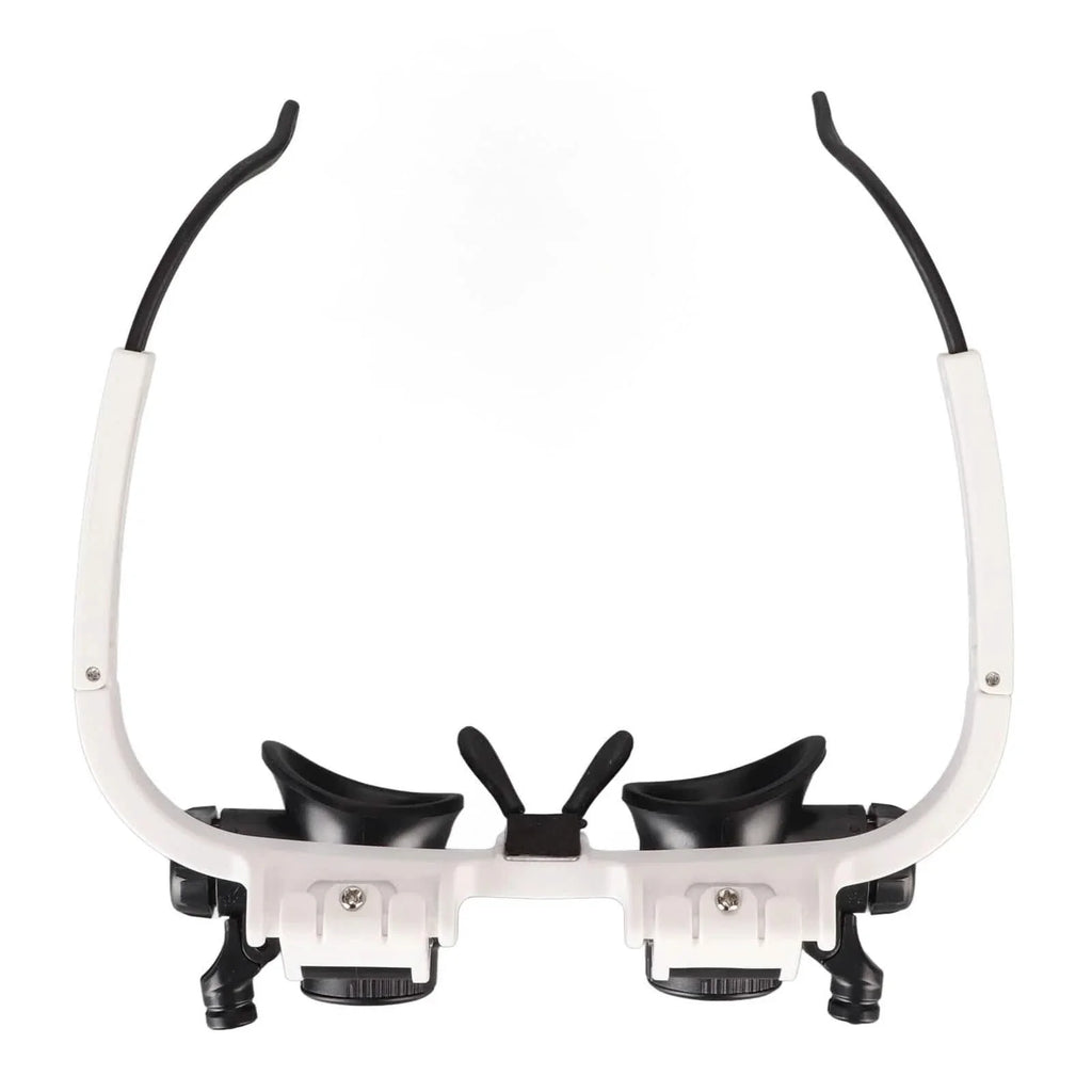 2-LED Head-Mounted Magnifier Glasses – 8x/15x/23x with Repair Light by DailySale