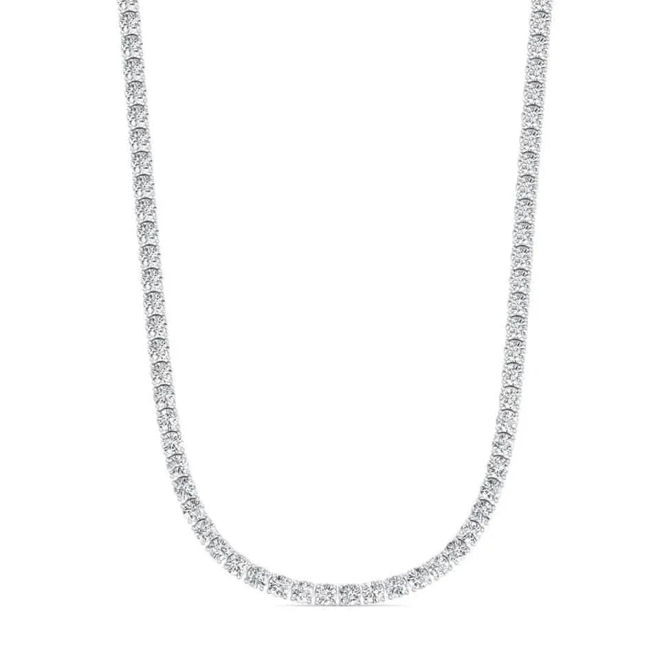 16 CTW Lab Grown Diamond Tennis Necklace – 14kt White Gold, 18’’ by DailySale