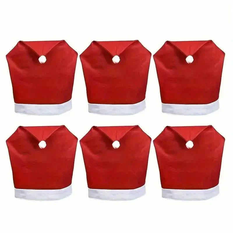 Santa Hats Dining Chair Covers Slipcover by DailySale