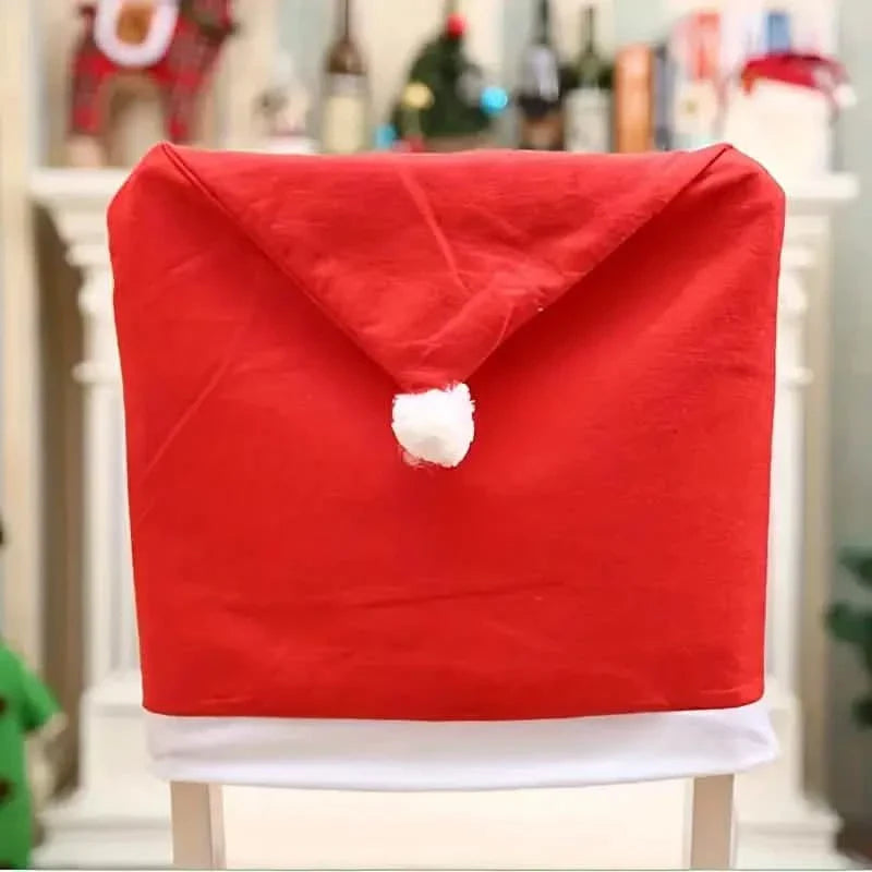 Santa Hats Dining Chair Covers Slipcover by DailySale