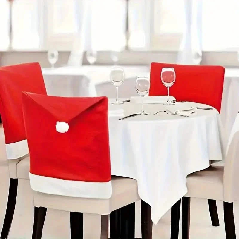 Santa Hats Dining Chair Covers Slipcover by DailySale
