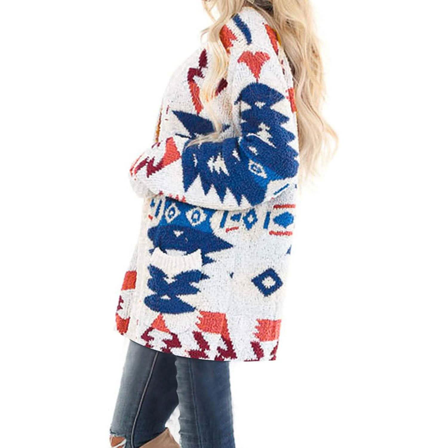 Sidefeel Women Open Front Cardigan Sweater Button Down Knit Sweater Coat by DailySale