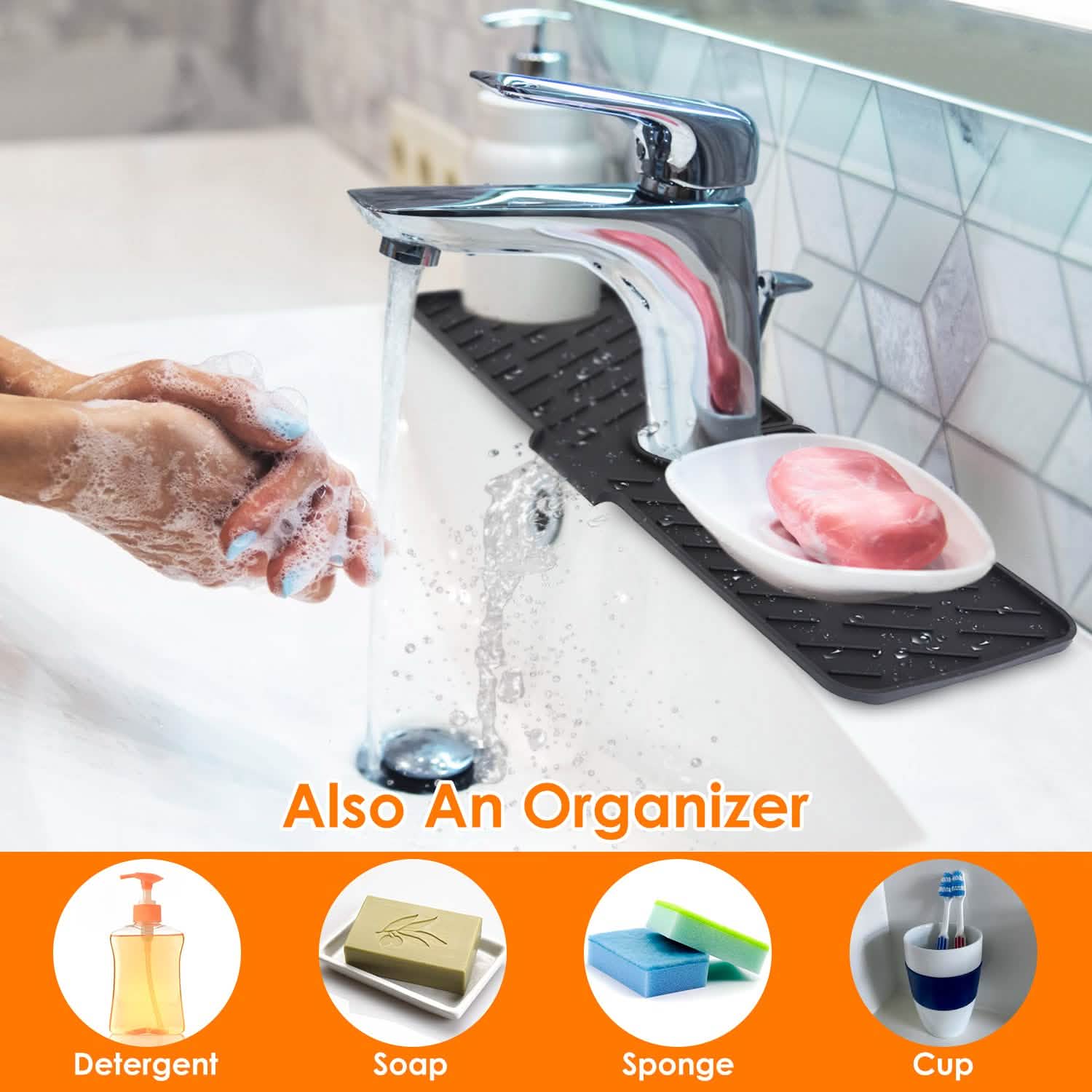 Silicon Faucet Kitchen Sink Mat by DailySale