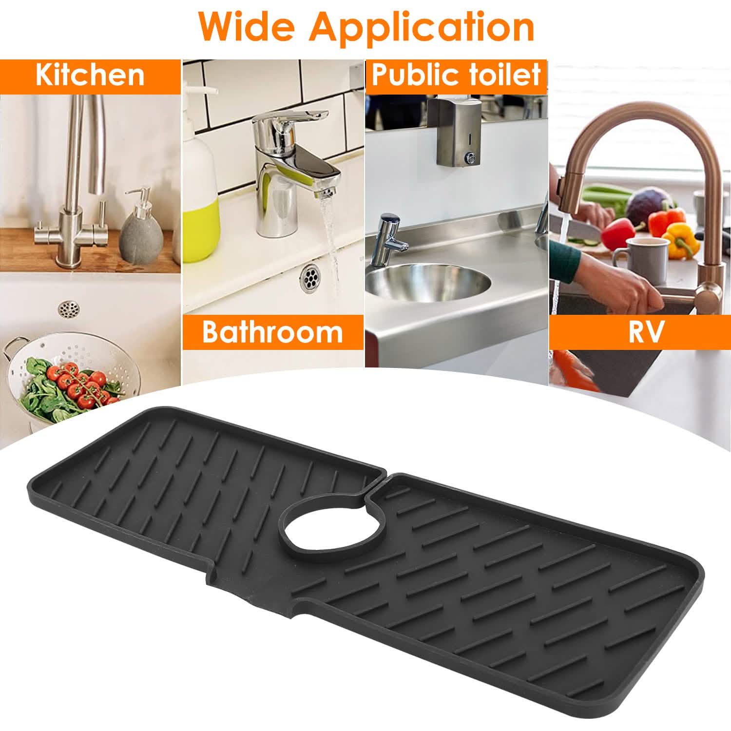 Silicon Faucet Kitchen Sink Mat by DailySale