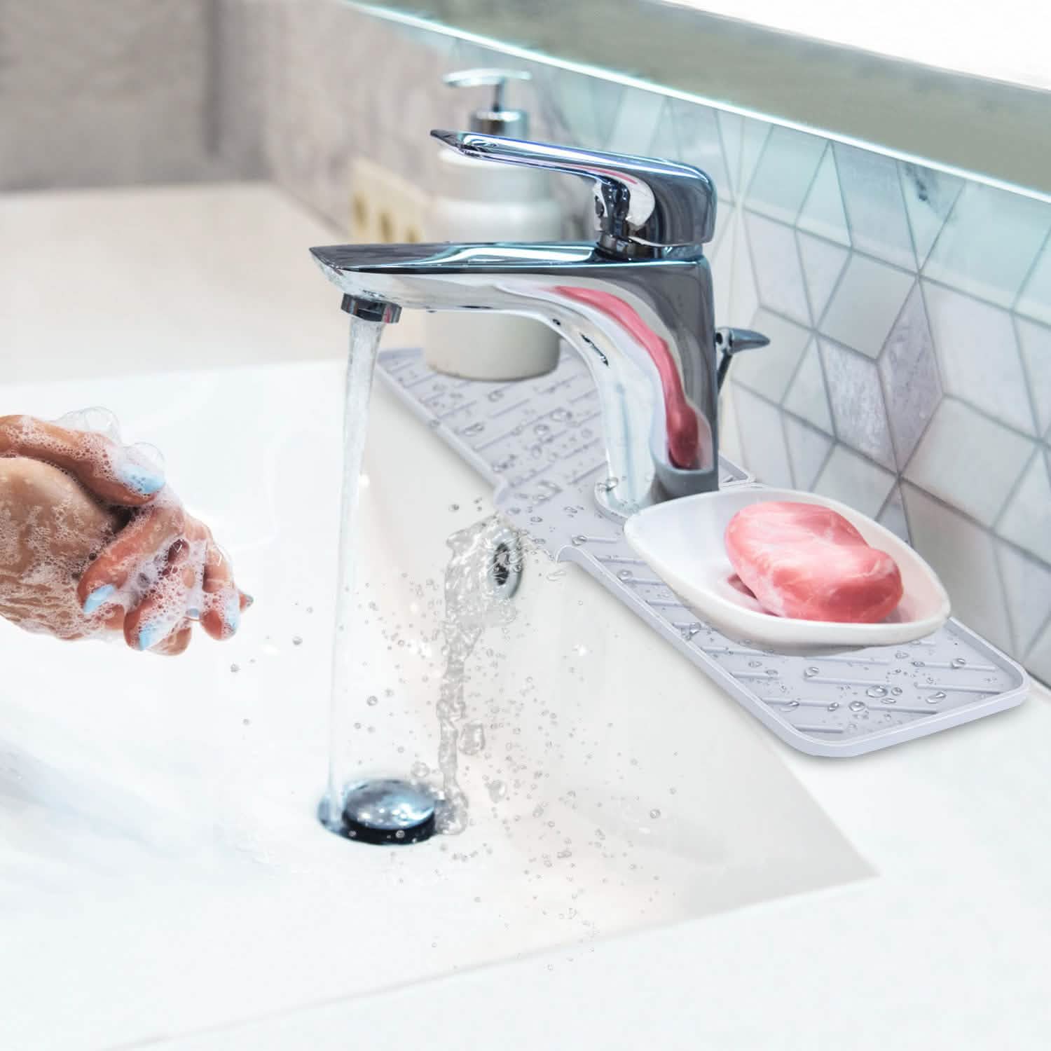 Silicon Faucet Kitchen Sink Mat by DailySale