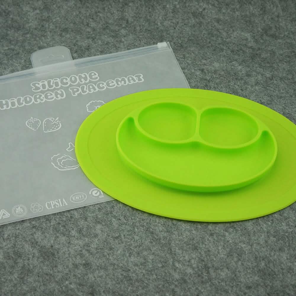 Silicone Feeding Placemat and 3-Section Plate by DailySale