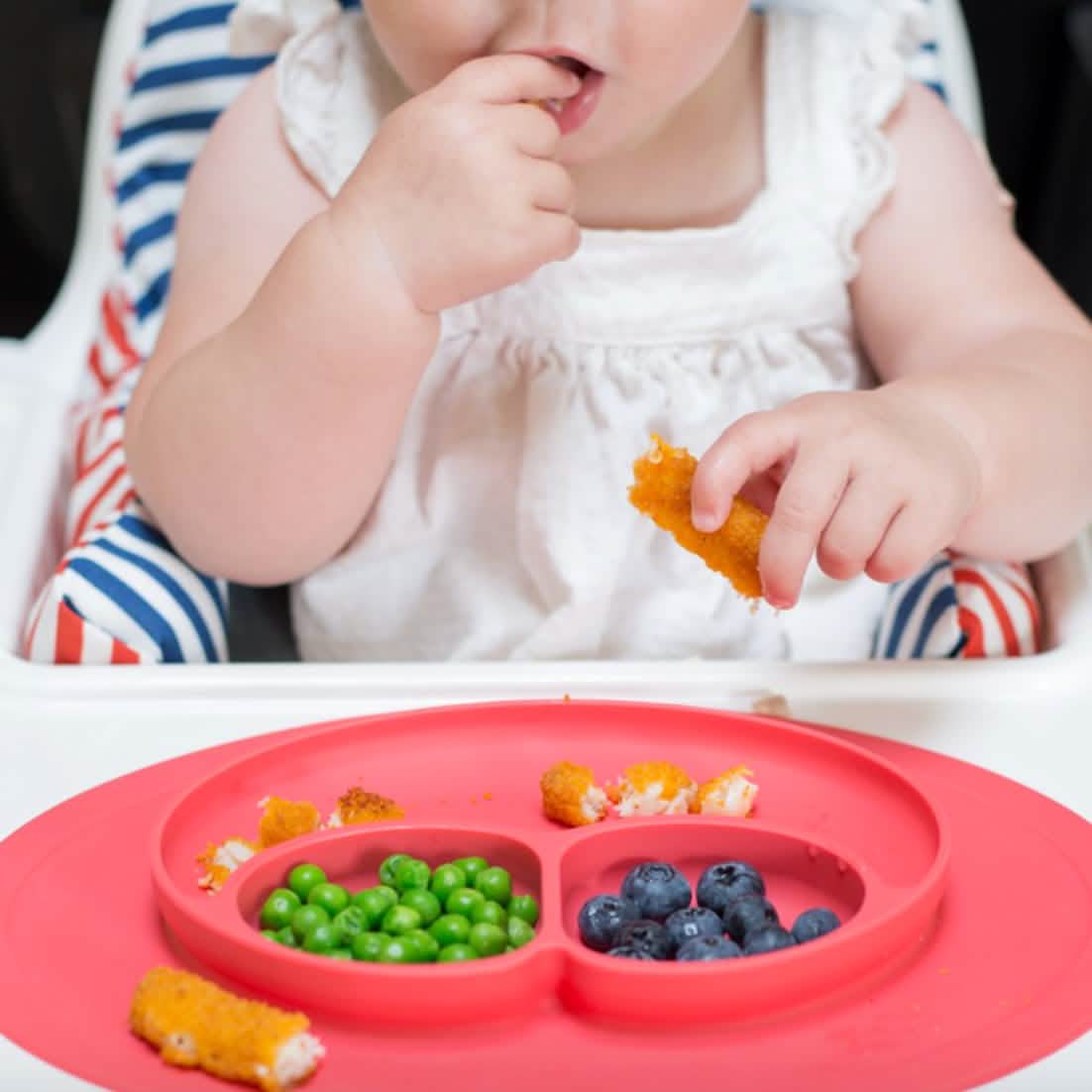 Silicone Feeding Placemat and 3-Section Plate by DailySale