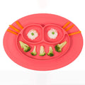 Silicone Feeding Placemat and 3-Section Plate by DailySale