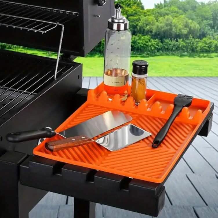 Silicone Grill Mat with Side Shelf by DailySale