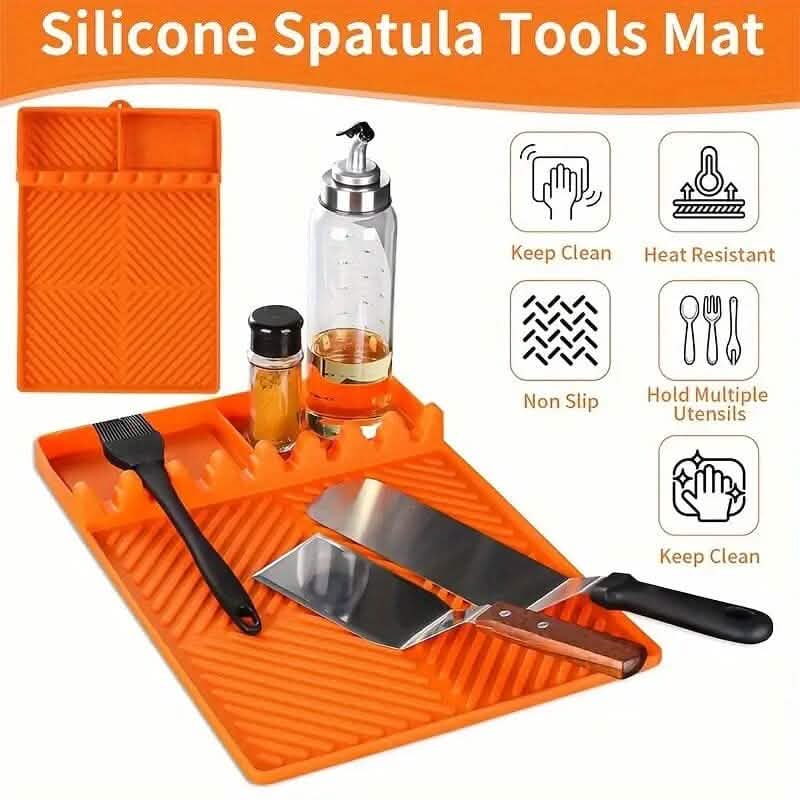 Silicone Grill Mat with Side Shelf by DailySale