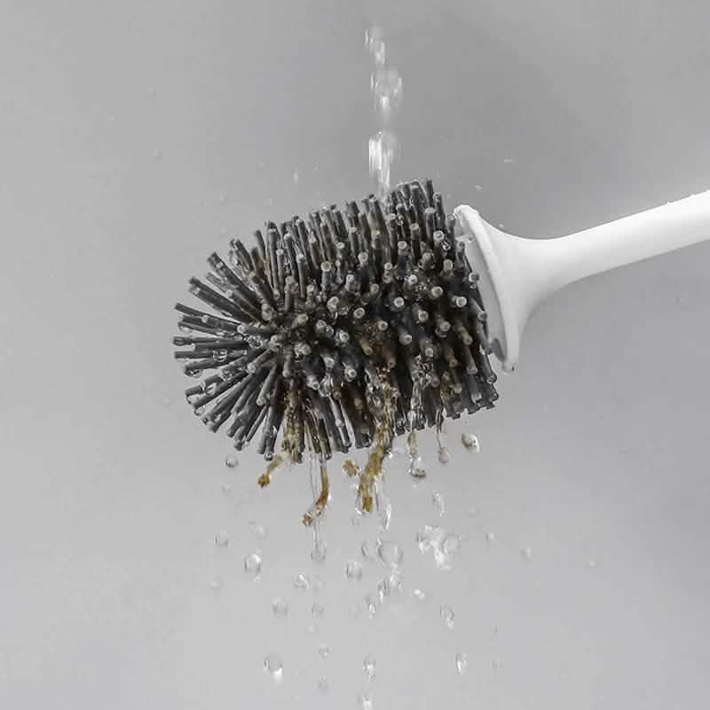 Silicone Head Toilet Brush Quick Draining Clean Tool by DailySale