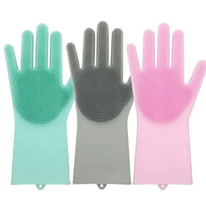Silicone Scrubber Bristly Gloves by DailySale