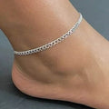 Silver Cuban Curb Anklet Everyday Simple Anklet/Bracelet by DailySale