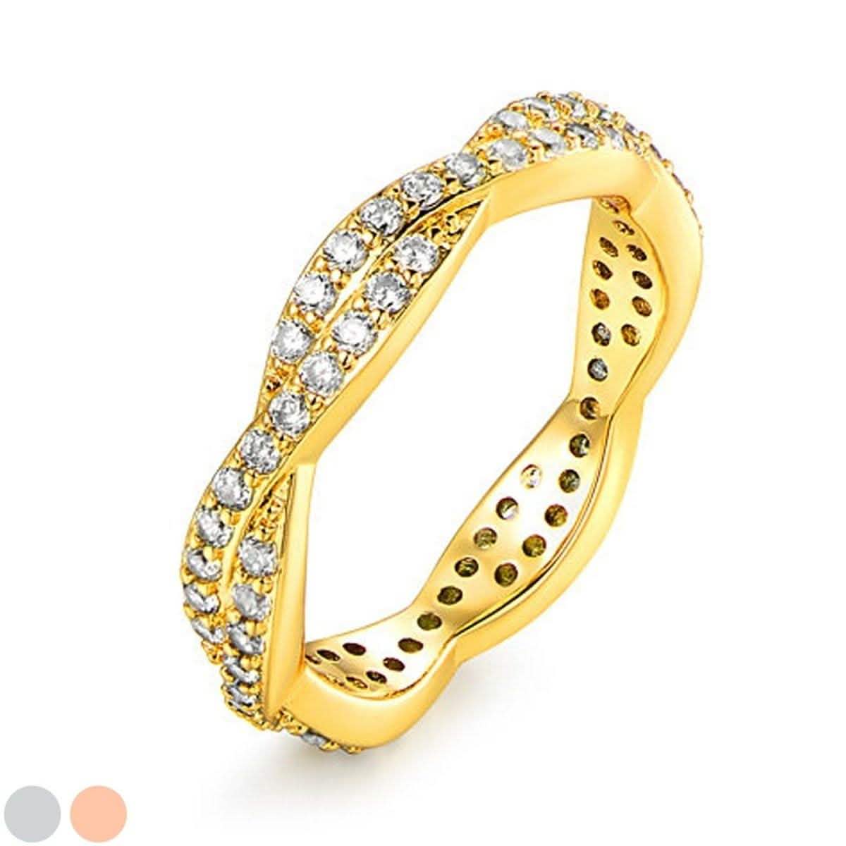 Silvertwist Ring - Assorted Colors and Sizes by DailySale