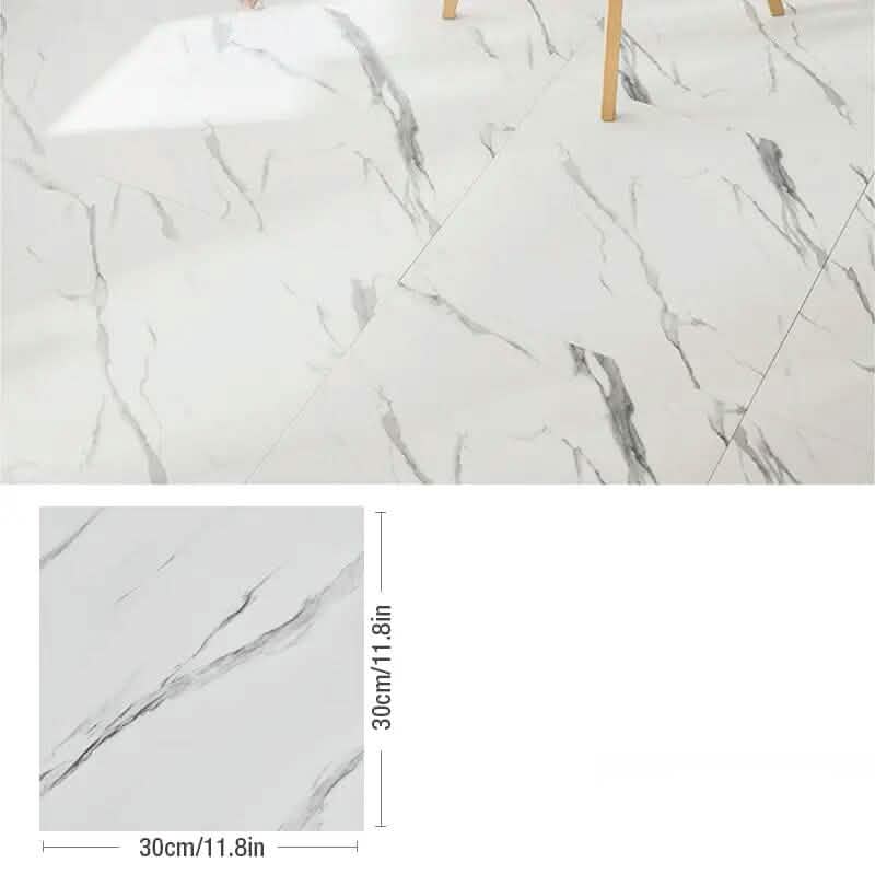 Simulated Thick Marble Tile Floor Self-adhesive Sticker by DailySale
