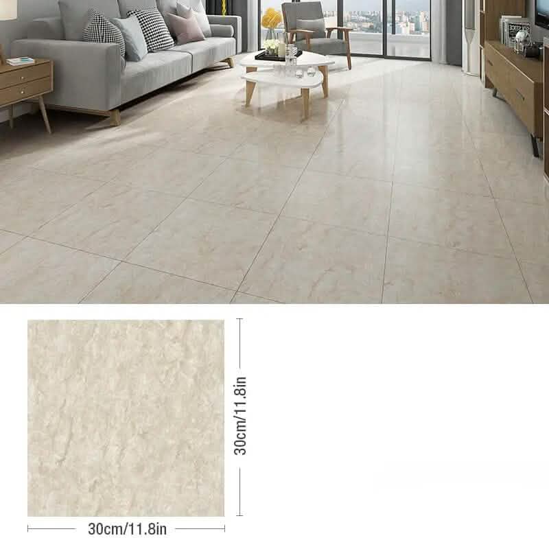 Simulated Thick Marble Tile Floor Self-adhesive Sticker by DailySale