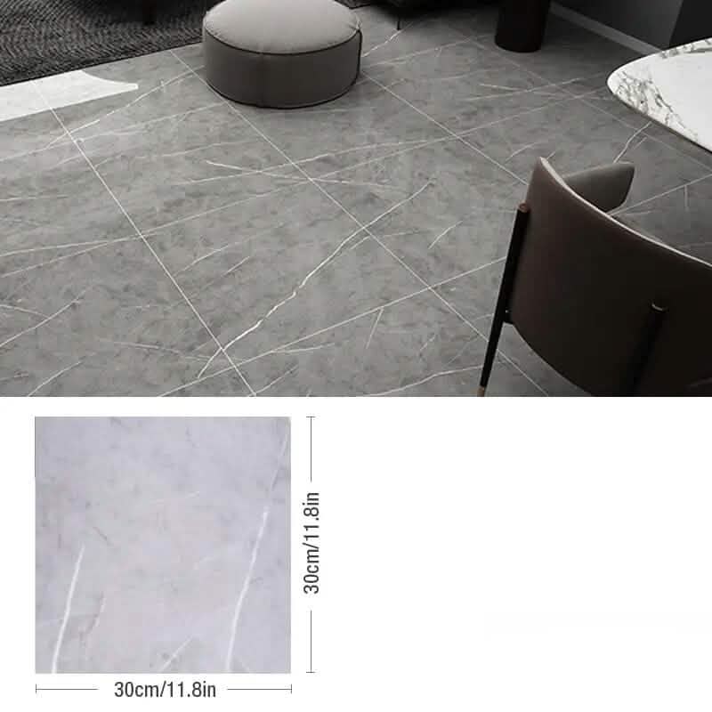Simulated Thick Marble Tile Floor Self-adhesive Sticker by DailySale
