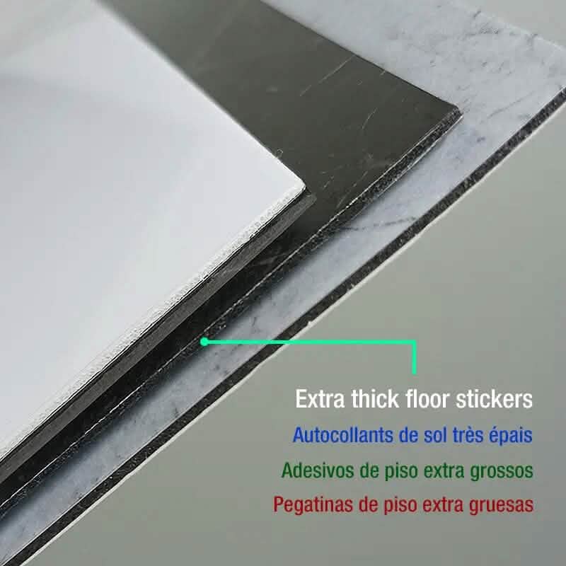Simulated Thick Marble Tile Floor Self-adhesive Sticker by DailySale