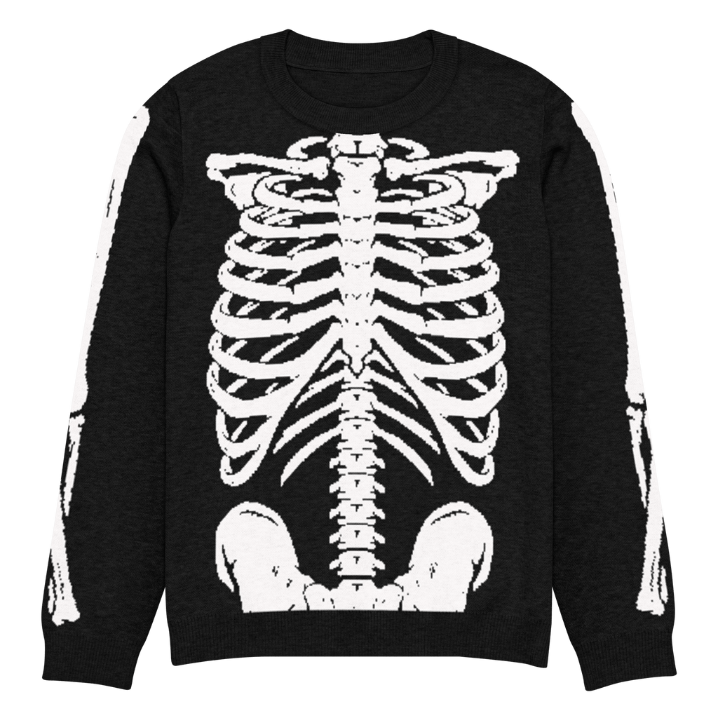Skeleton Squad Knit Crew Neck Sweater by Goth Cloth Co.