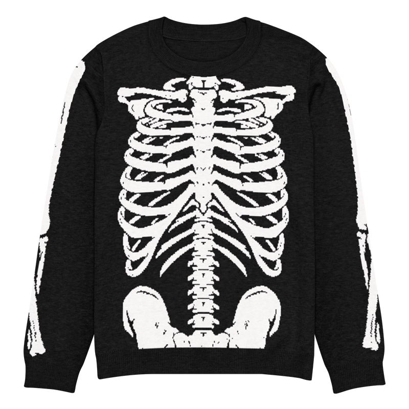Skeleton Squad Knit Crew Neck Sweater by Goth Cloth Co.